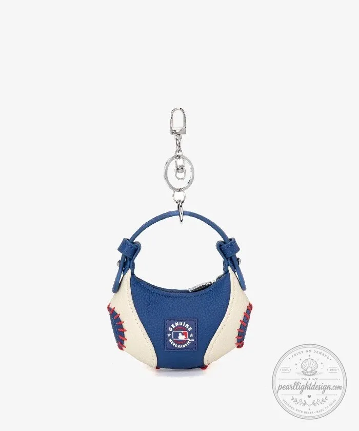 Chicago Cubs Baseball Stitch Mini Hobo Bag Keychain Charm 14 Chicago Cubs Baseball Stitch Mini Hobo Bag Keychain Charm