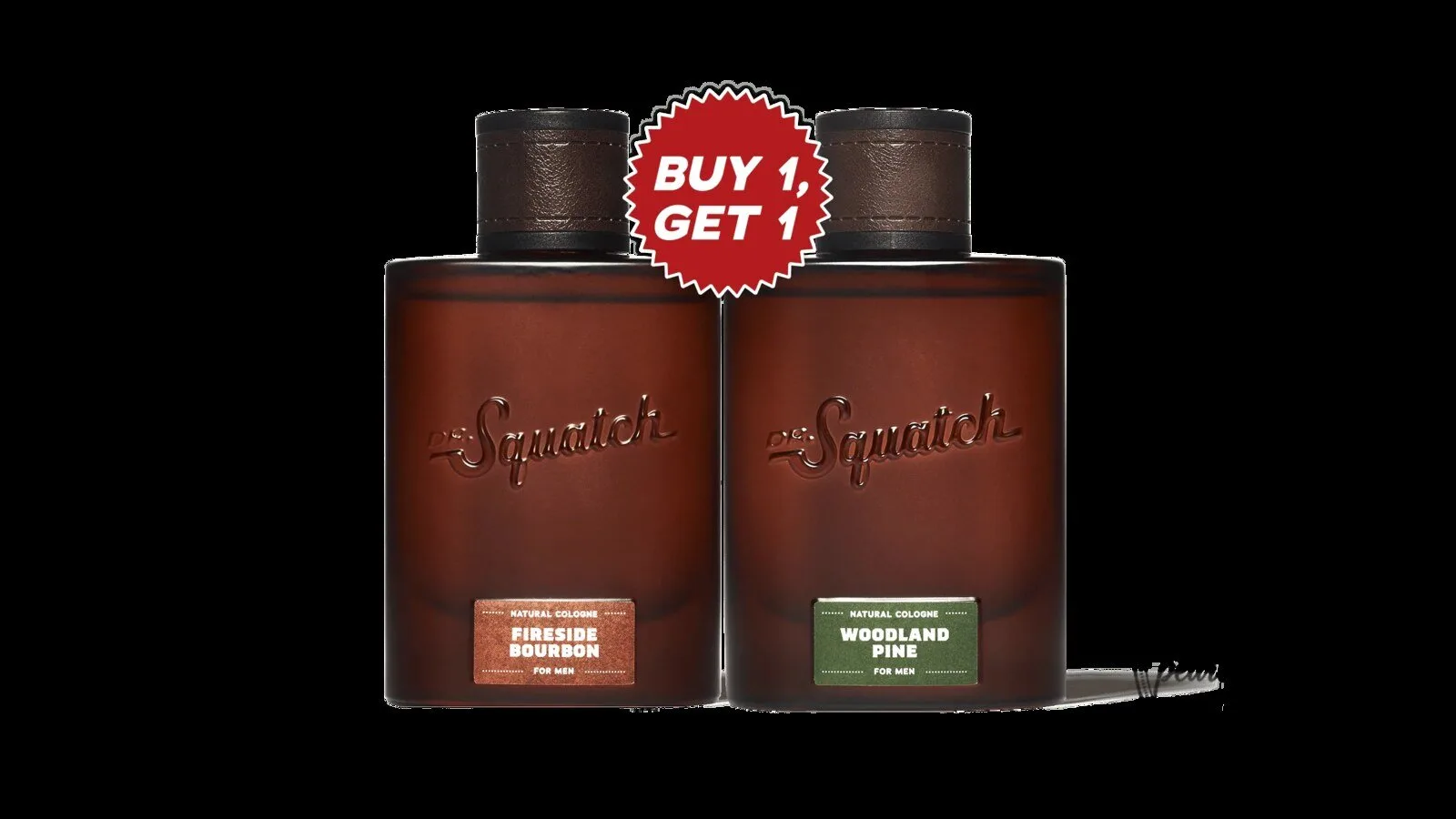 Natural Cologne Fireside Bourbon and Woodland Pine for Men