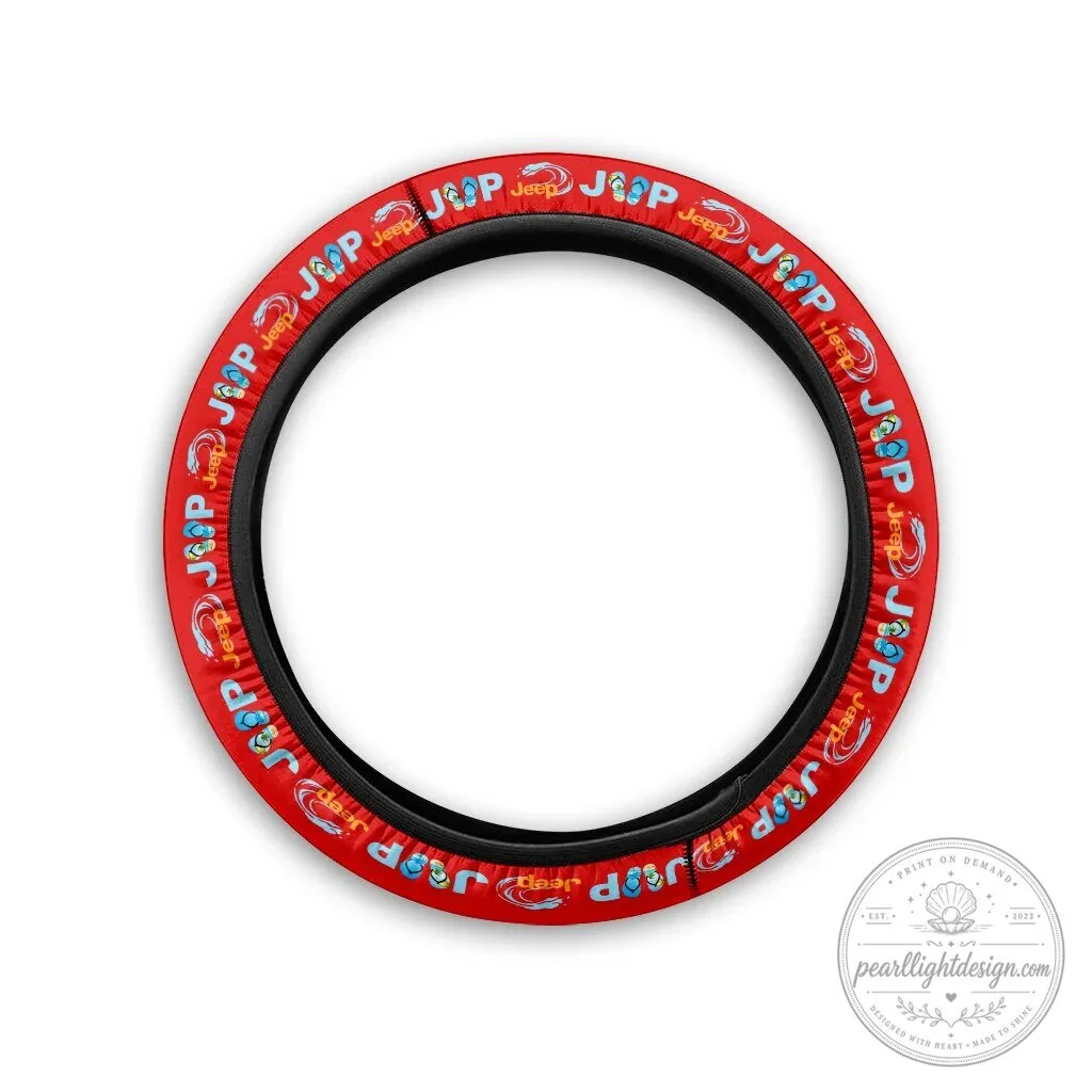 Jeep Beach Flip Flops Pink Steering Wheel Cover 18 Jeep Beach Flip Flops Pink Steering Wheel Cover