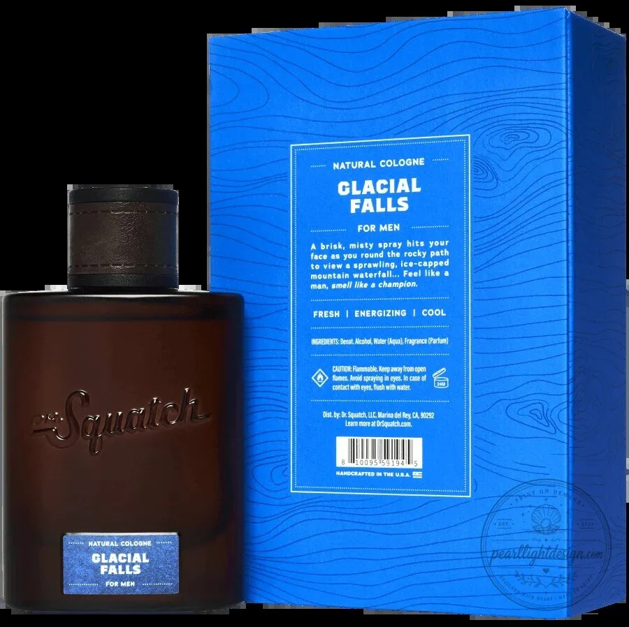 Dr Squatch Fresh Falls Men's Natural Soap and Glacial Falls Cologne Set 11 Dr Squatch Fresh Falls Men