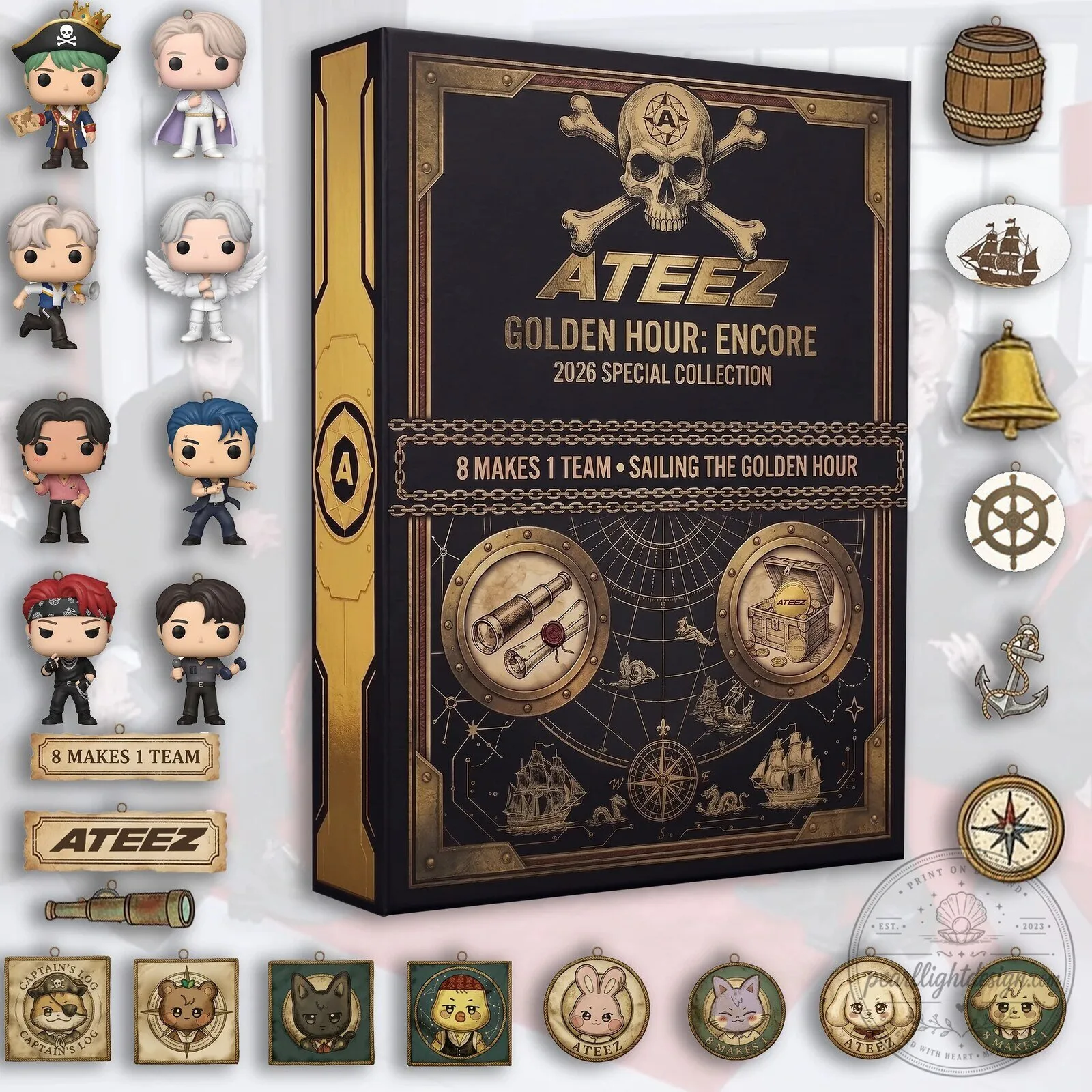 ATEEZ Golden Hour Encore 2026 Special Collection Blind Box Mystery Gift Set