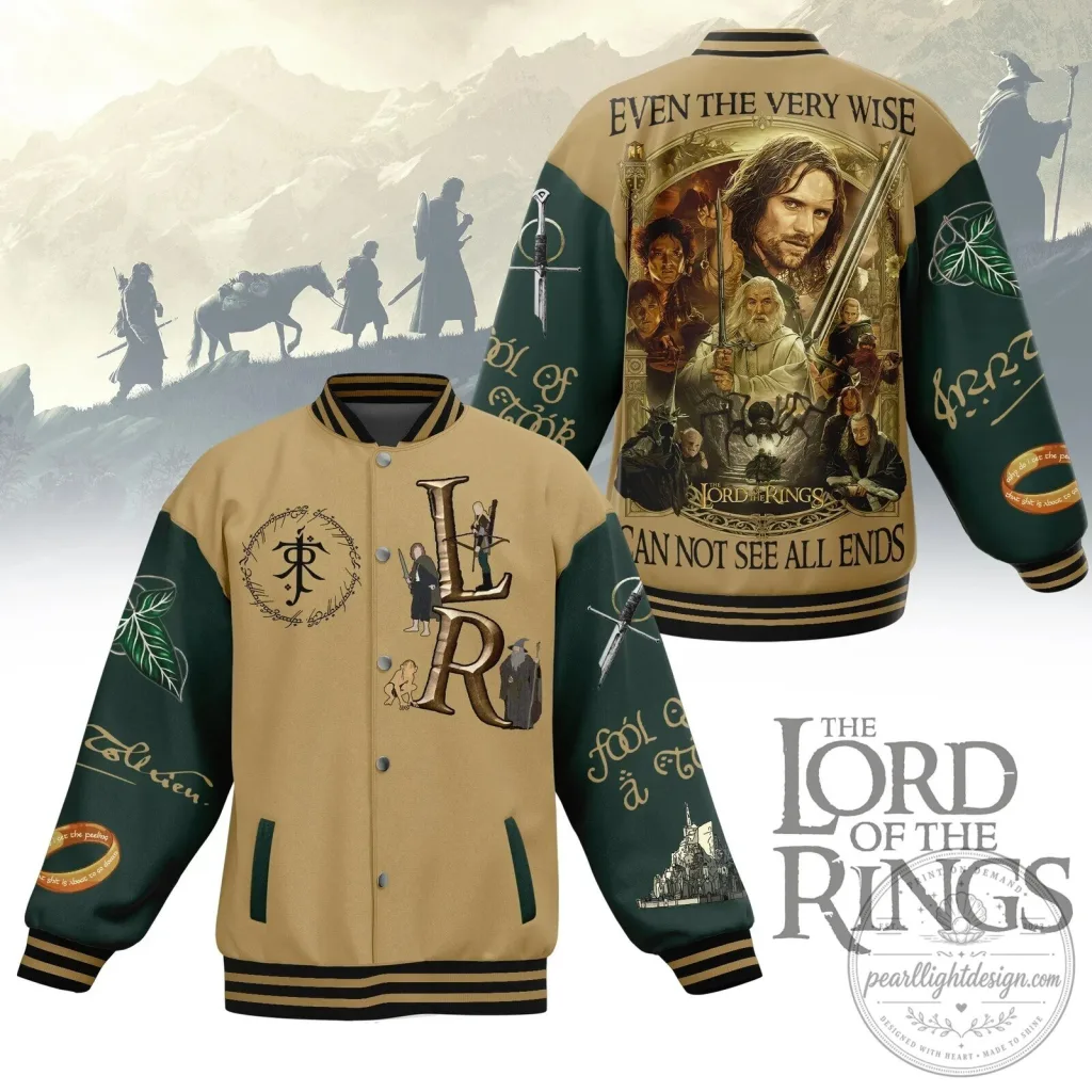 Lord of the Rings Movie Characters Even The Very Wise Bomber Jacket Lord of the Rings Movie Characters Even The Very Wise Bomber Jacket