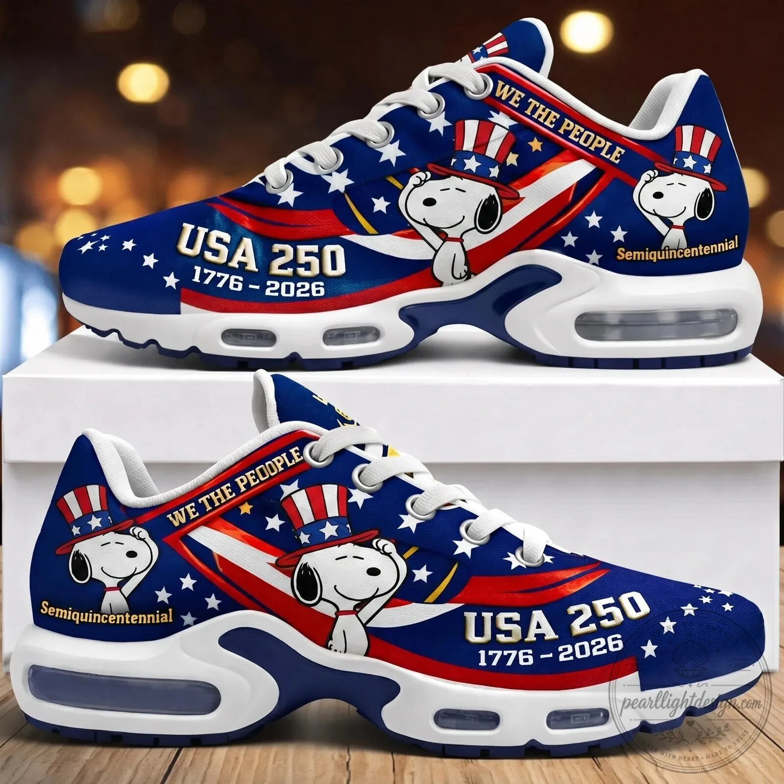 Snoopy Semiquincentennial We The People USA 250 Years 1776-2026 Patriotic Shoes 2 Snoopy Semiquincentennial We The People USA 250 Years 1776-2026 Patriotic Shoes