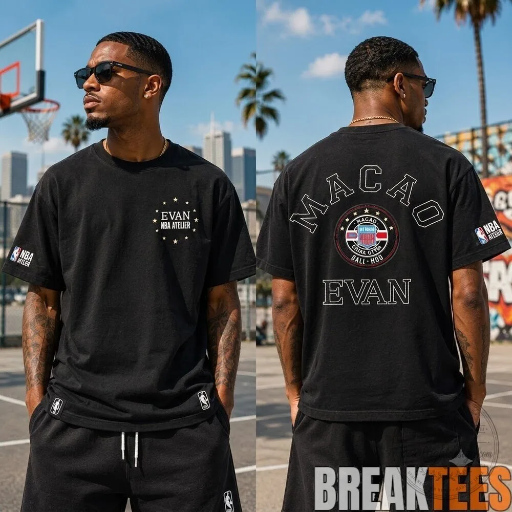 NBA Macao Evan Atelier Black T-Shirt 7 NBA Macao Evan Atelier Black T-Shirt