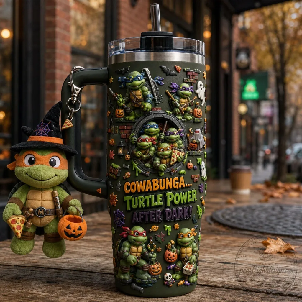 Teenage Mutant Ninja Turtles Halloween Cowabunga Turtle Power After Dark Tumbler Teenage Mutant Ninja Turtles Halloween Cowabunga Turtle Power After Dark Tumbler