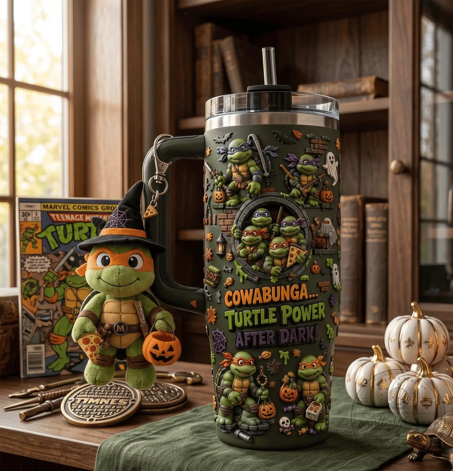 Teenage Mutant Ninja Turtles Halloween Cowabunga Turtle Power After Dark Tumbler 9 Teenage Mutant Ninja Turtles Halloween Cowabunga Turtle Power After Dark Tumbler