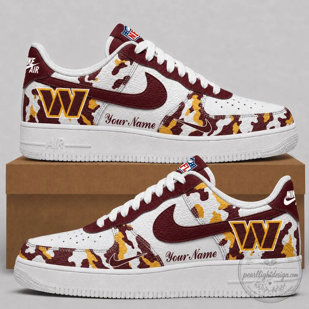 Washington Commanders NFL Team Camouflage Low Top Shoes Washington Commanders NFL Team Camouflage Low Top Shoes