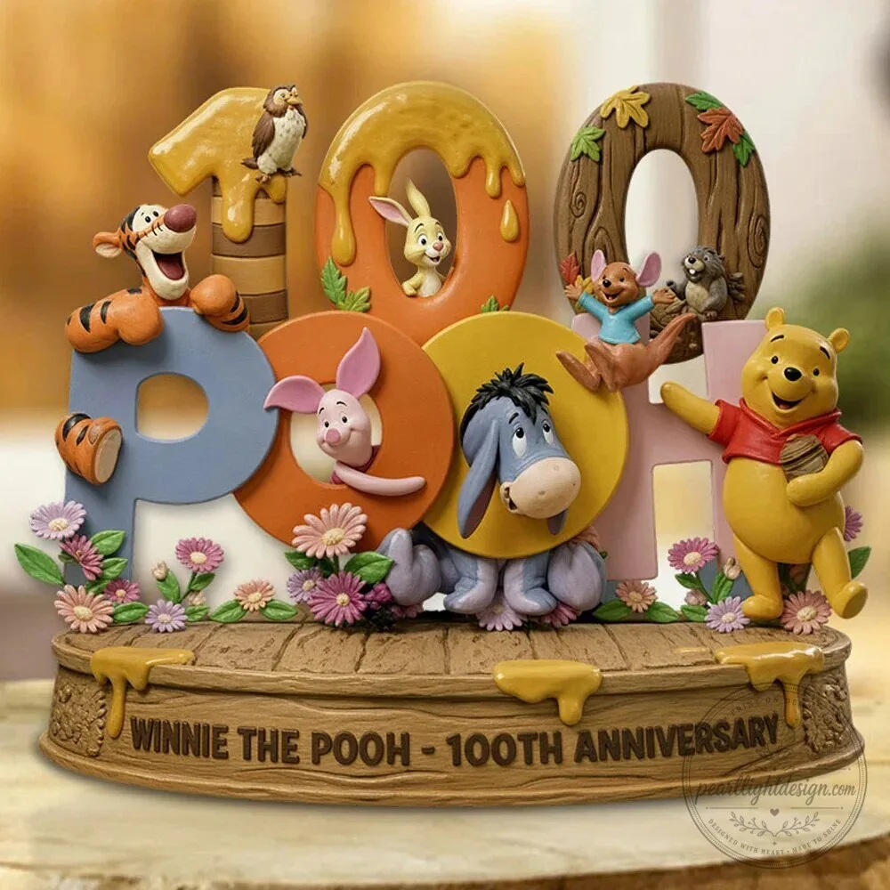 Winnie the Pooh 100th Anniversary Character Figurine Display