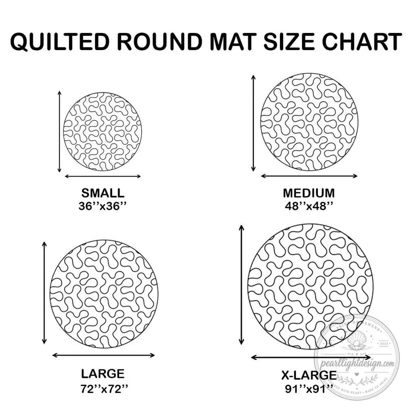 Cozy Bear Winter Campfire Quilted Round Mat 8 Cozy Bear Winter Campfire Quilted Round Mat