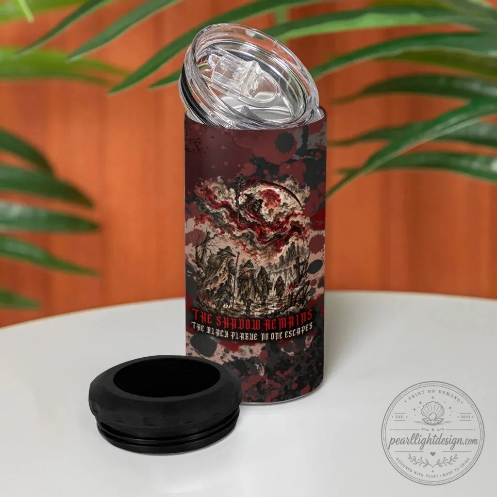 Black Death Plague Doctor Grim Reaper Gothic Horror Can Cooler Tumbler 12 Black Death Plague Doctor Grim Reaper Gothic Horror Can Cooler Tumbler