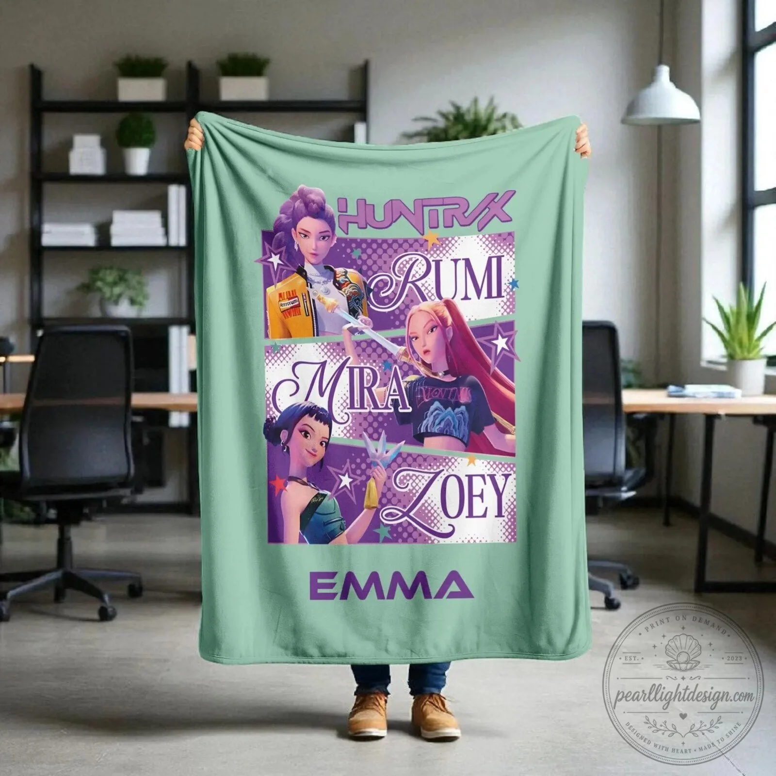Kpop Demon Hunters Rumi Mira Zoey Sophia Characters Blanket 9 Kpop Demon Hunters Rumi Mira Zoey Sophia Characters Blanket