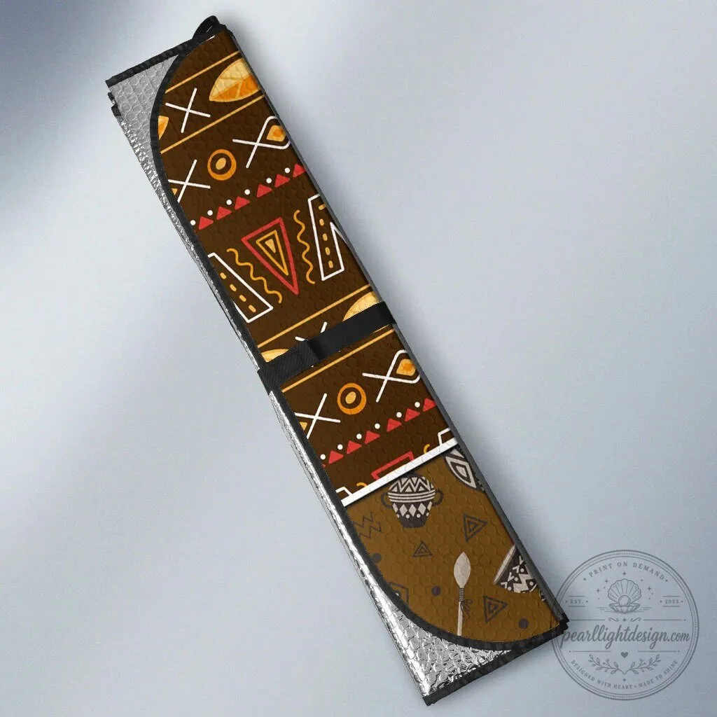 Personalized African 70th Birthday Tribal Pattern Car Sunshade 9 Personalized African 70th Birthday Tribal Pattern Car Sunshade