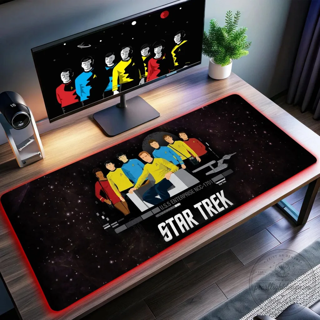 Star Trek The Original Series Crew U.S.S. Enterprise NCC-1701 Mousepad Star Trek The Original Series Crew U.S.S. Enterprise NCC-1701 Mousepad