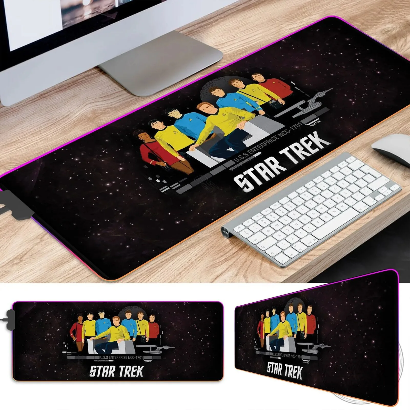 Star Trek The Original Series Crew U.S.S. Enterprise NCC-1701 Mousepad 6 Star Trek The Original Series Crew U.S.S. Enterprise NCC-1701 Mousepad
