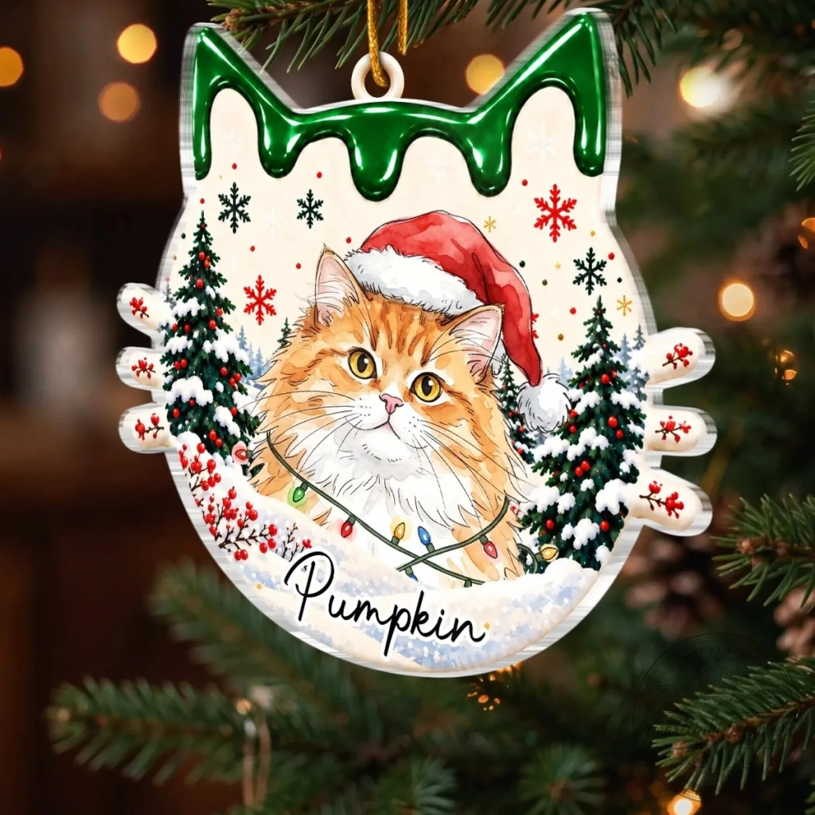 Personalized Christmas Cat Ornament, Custom Pet Photo Holiday Gift for Cat Lovers 10 Personalized Christmas Cat Ornament, Custom Pet Photo Holiday Gift for Cat Lovers