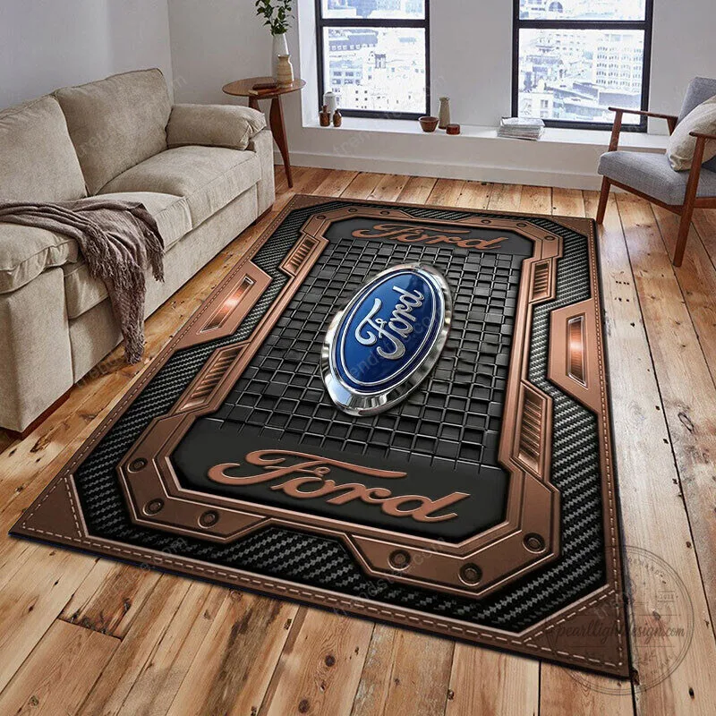 Ford Blue Logo Automotive Design Area Rug for Living Room or Garage 15 Ford Blue Logo Automotive Design Area Rug for Living Room or Garage