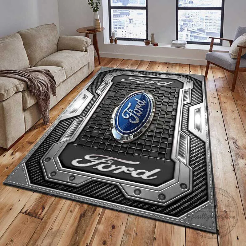 Ford Blue Logo Automotive Design Area Rug for Living Room or Garage 16 Ford Blue Logo Automotive Design Area Rug for Living Room or Garage