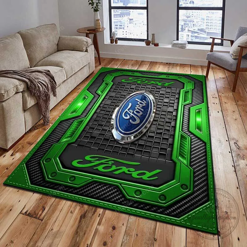 Ford Blue Logo Automotive Design Area Rug for Living Room or Garage 21 Ford Blue Logo Automotive Design Area Rug for Living Room or Garage