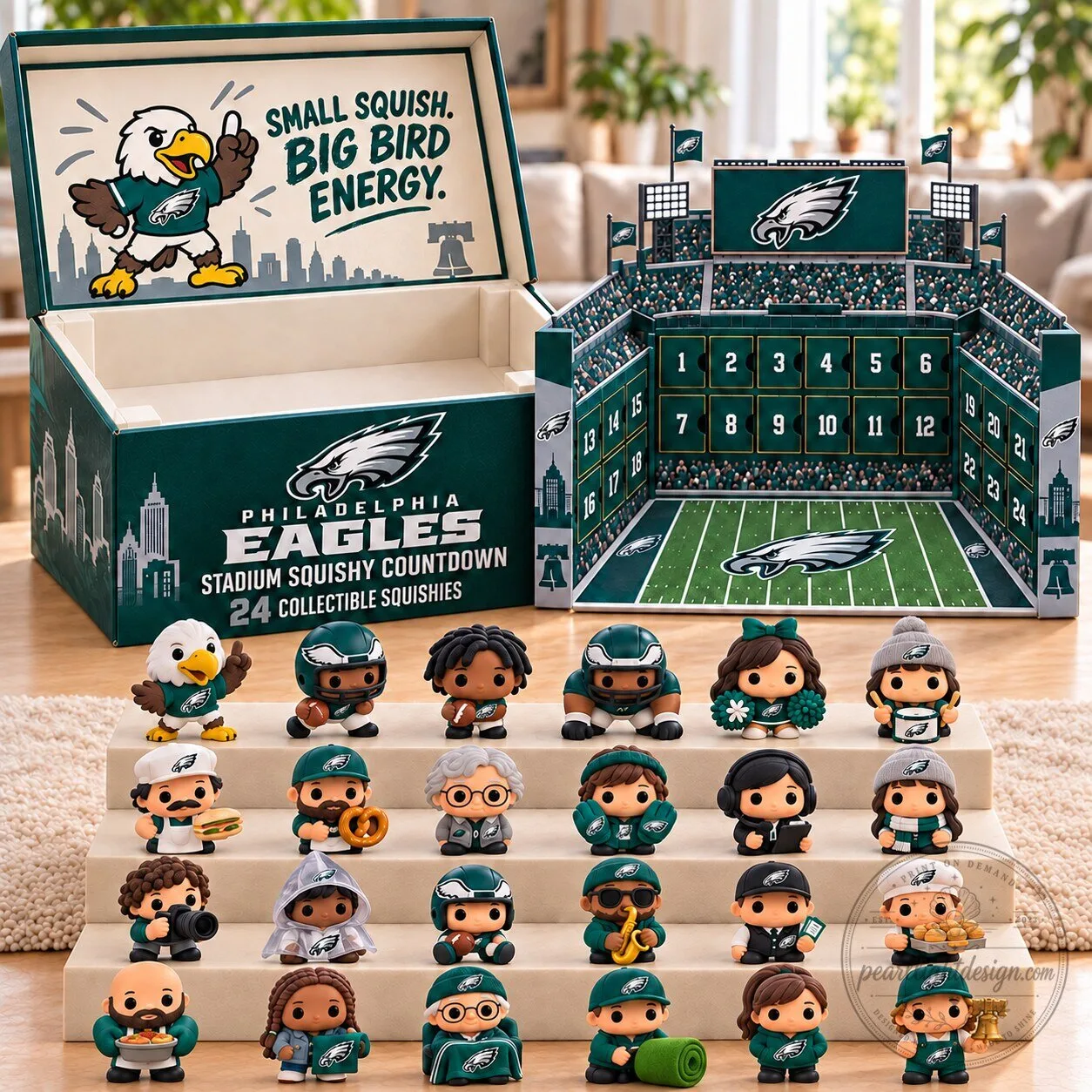 Philadelphia Eagles NFL Football Stadium Squishy Countdown Advent Calendar 3 Philadelphia Eagles NFL Football Stadium Squishy Countdown Advent Calendar