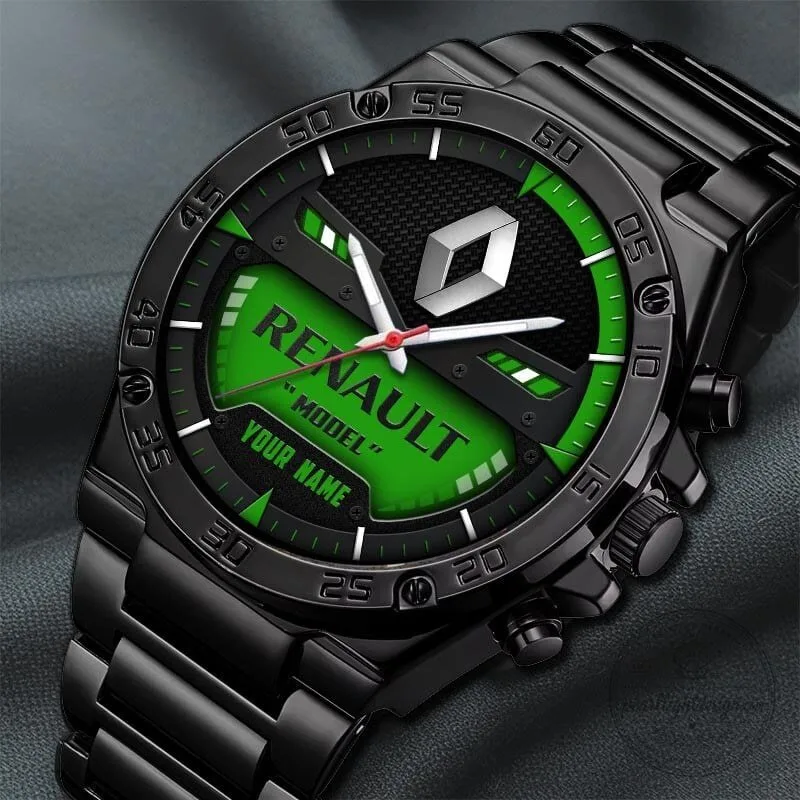 Renault Custom Name Black Stainless Steel Watch for Men 13 Renault Custom Name Black Stainless Steel Watch for Men