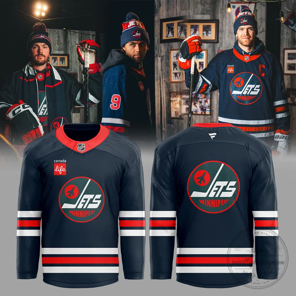 Winnipeg Jets 2026 NHL Heritage Classic Navy Hockey Jersey 5 Winnipeg Jets 2026 NHL Heritage Classic Navy Hockey Jersey