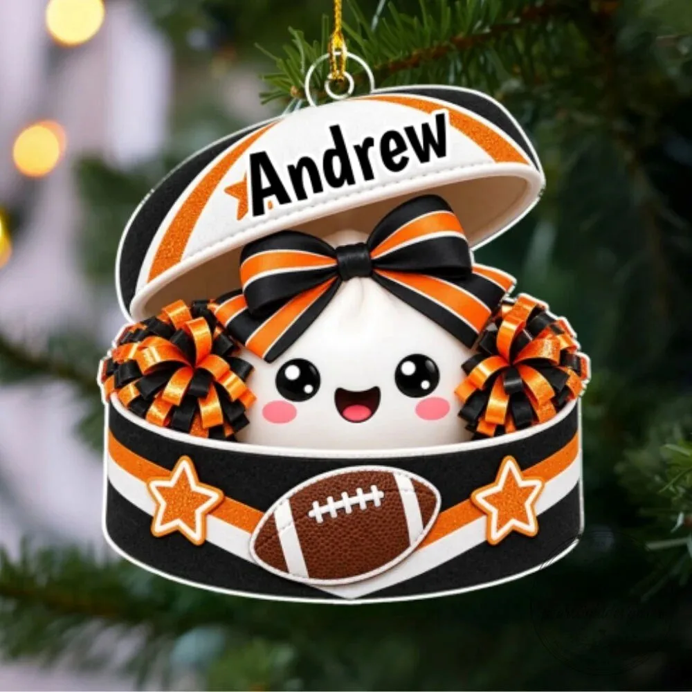 Personalized Sports Theme Cheerleader Cute Face Christmas Tree Ornament 17 Personalized Sports Theme Cheerleader Cute Face Christmas Tree Ornament