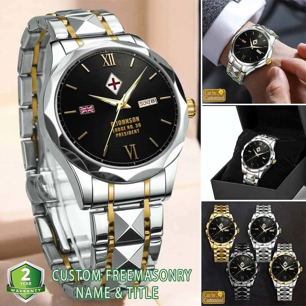 Freemasonry Societas Rosicruciana in Anglia Stainless Steel Watch 7 Freemasonry Societas Rosicruciana in Anglia Stainless Steel Watch