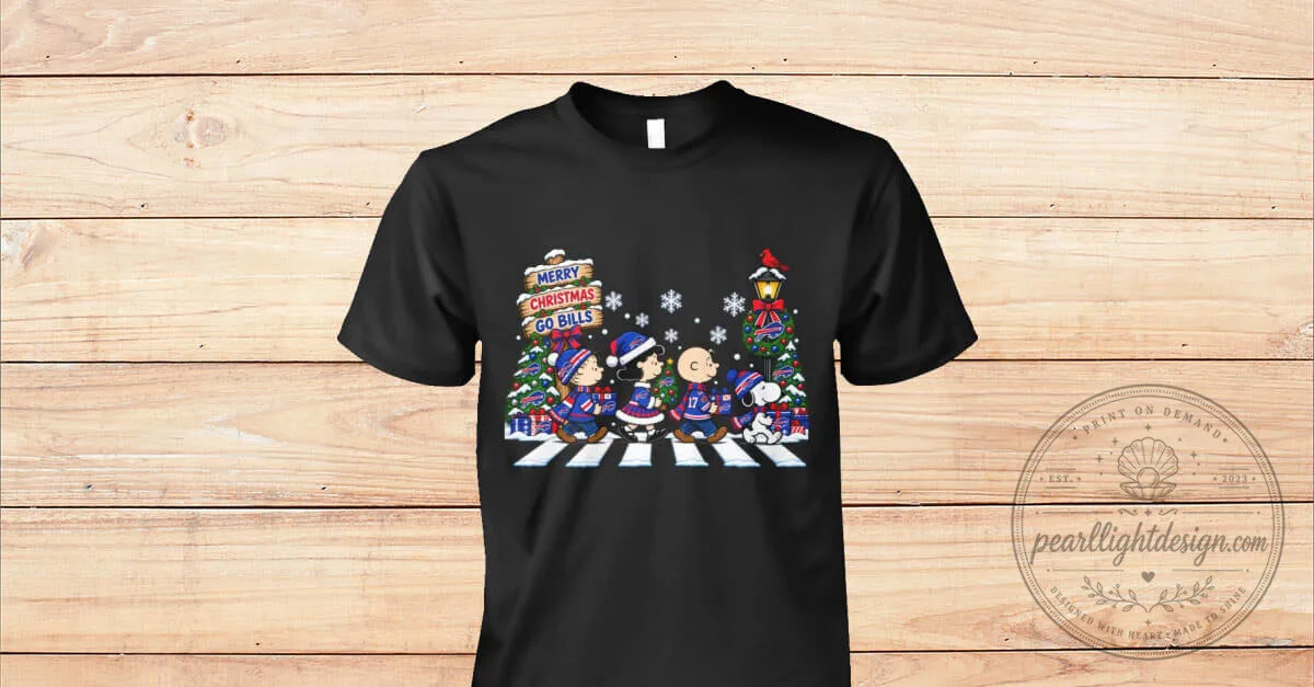 Buffalo Bills Peanuts Merry Christmas Go Bills Football Fan T-Shirt 9 Buffalo Bills Peanuts Merry Christmas Go Bills Football Fan T-Shirt