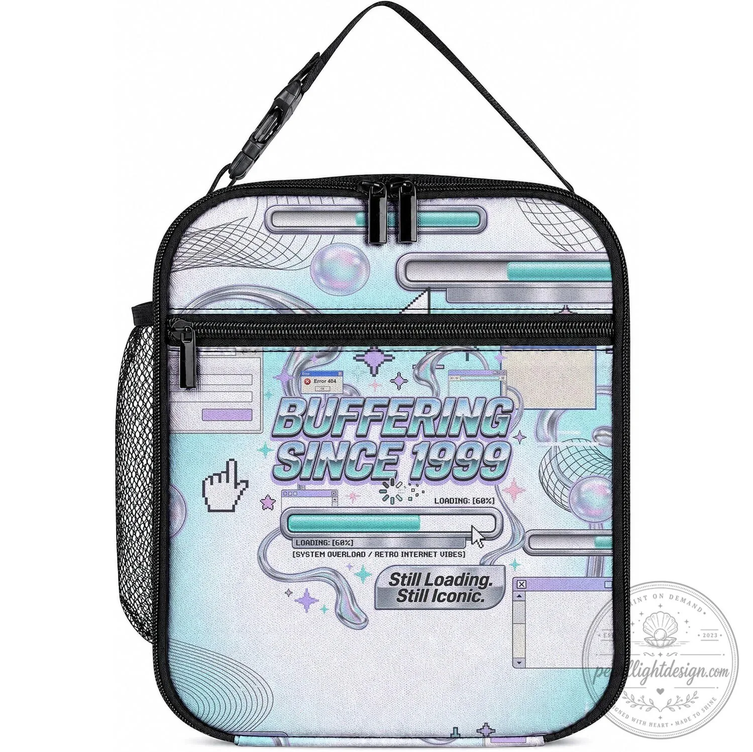 Buffering Since 1999 Retro Internet Vibes Y2K Aesthetic Lunch Bag