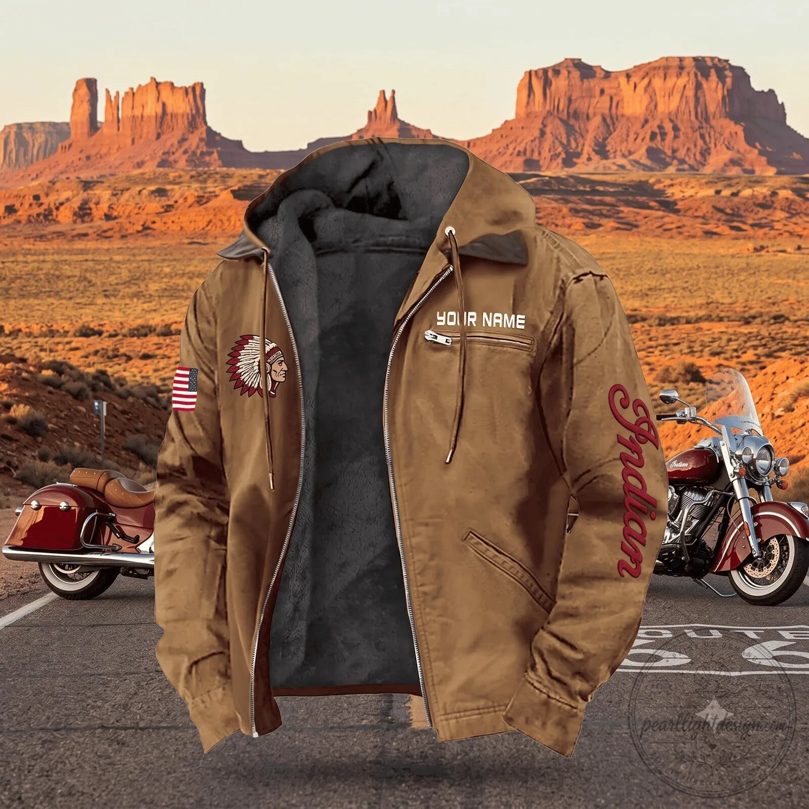Los Angeles Rams NFL Fan Bartender T-Shirt 7 Personalized Indian Motorcycle Logo Brown Hooded Jacket with Zipper Pocket