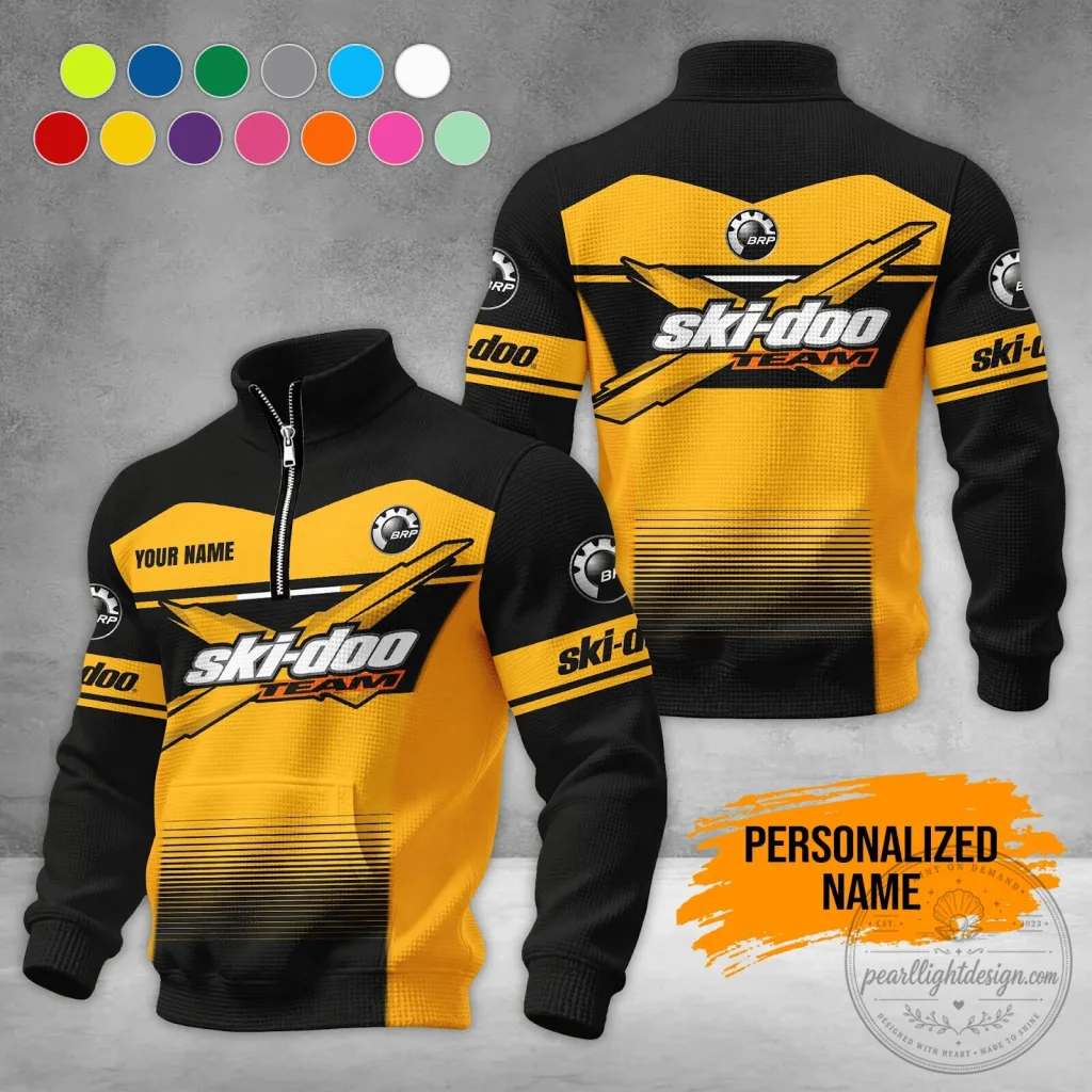 Personalized Ski-Doo Team Racing Quarter-Zip Pullover Sweatshirt 51 Personalized Ski-Doo Team Racing Quarter-Zip Pullover Sweatshirt