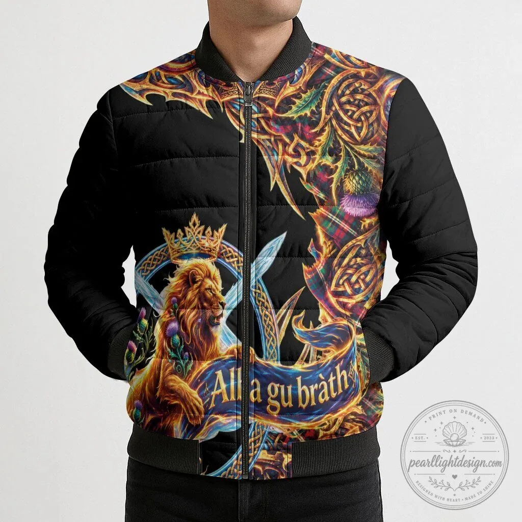 Scotland Forever Celtic Lion All Gu Brath Bomber Jacket 13 Scotland Forever Celtic Lion All Gu Brath Bomber Jacket