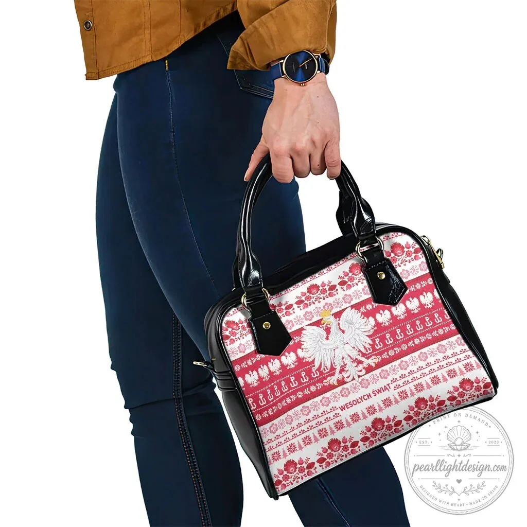 Polska Wesolych Swiat Polish Folk Pattern Shoulder Handbag 12 Polska Wesolych Swiat Polish Folk Pattern Shoulder Handbag