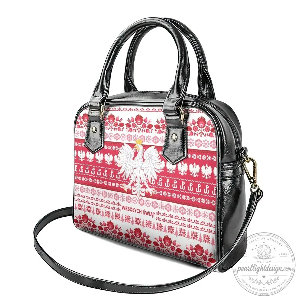 Polska Wesolych Swiat Polish Folk Pattern Shoulder Handbag 14 Polska Wesolych Swiat Polish Folk Pattern Shoulder Handbag