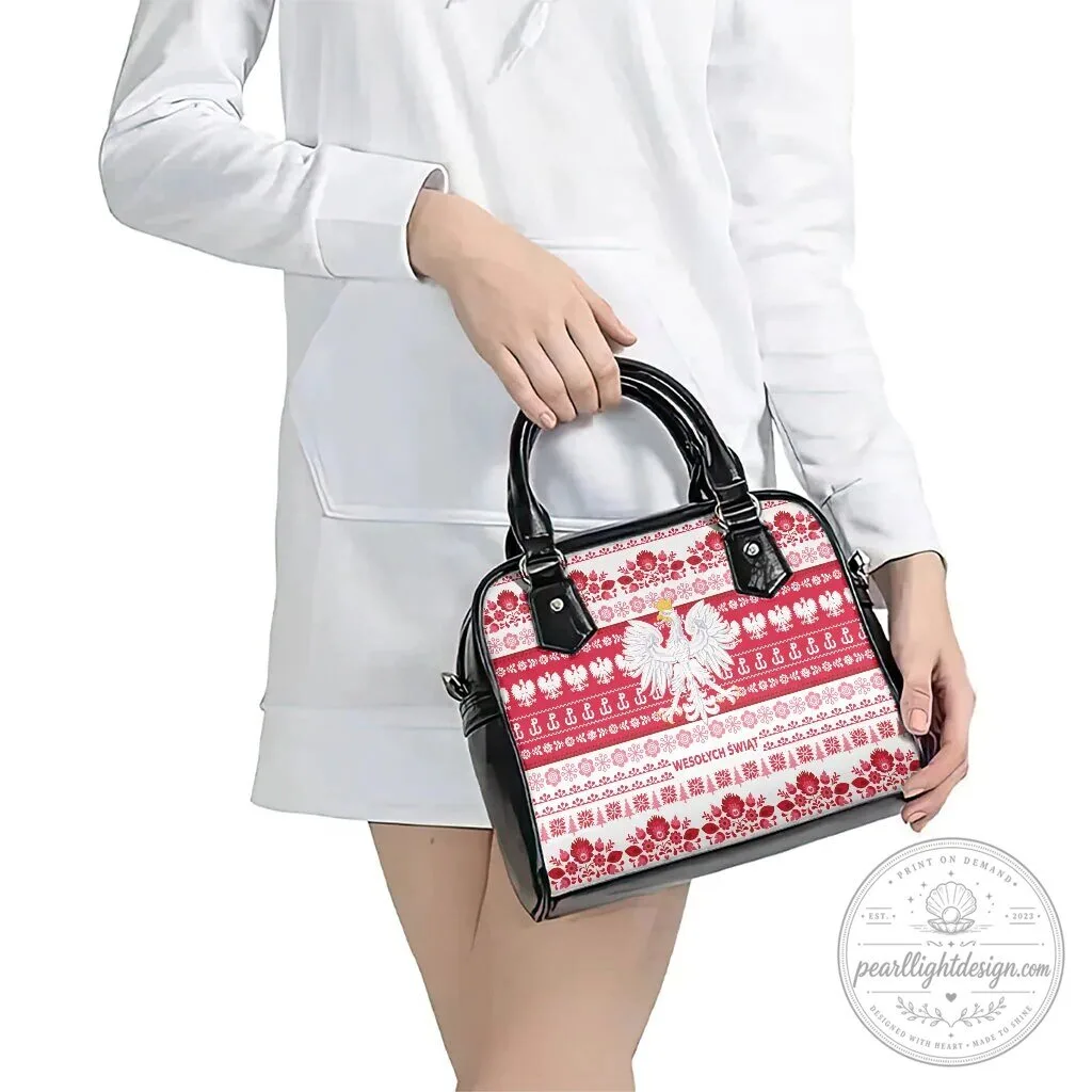 Polska Wesolych Swiat Polish Folk Pattern Shoulder Handbag 15 Polska Wesolych Swiat Polish Folk Pattern Shoulder Handbag