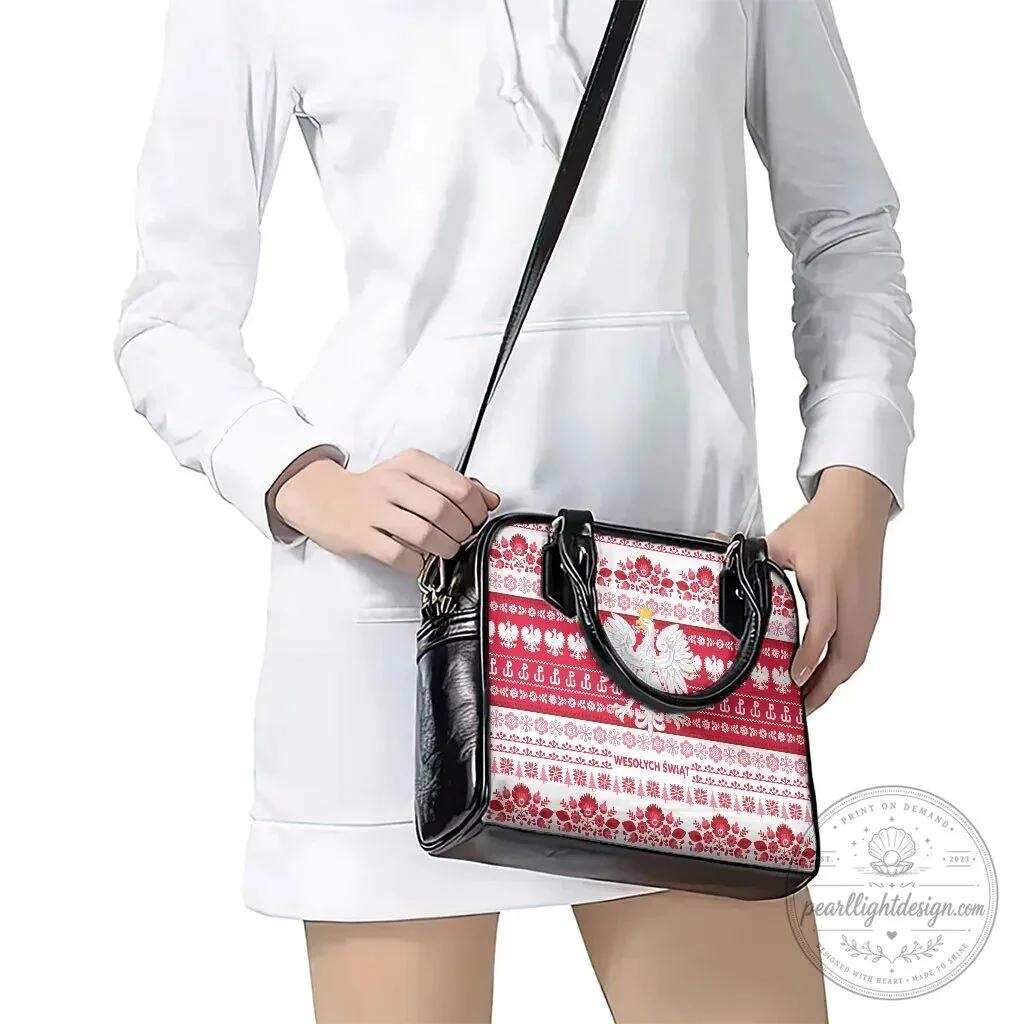 Polska Wesolych Swiat Polish Folk Pattern Shoulder Handbag 16 Polska Wesolych Swiat Polish Folk Pattern Shoulder Handbag