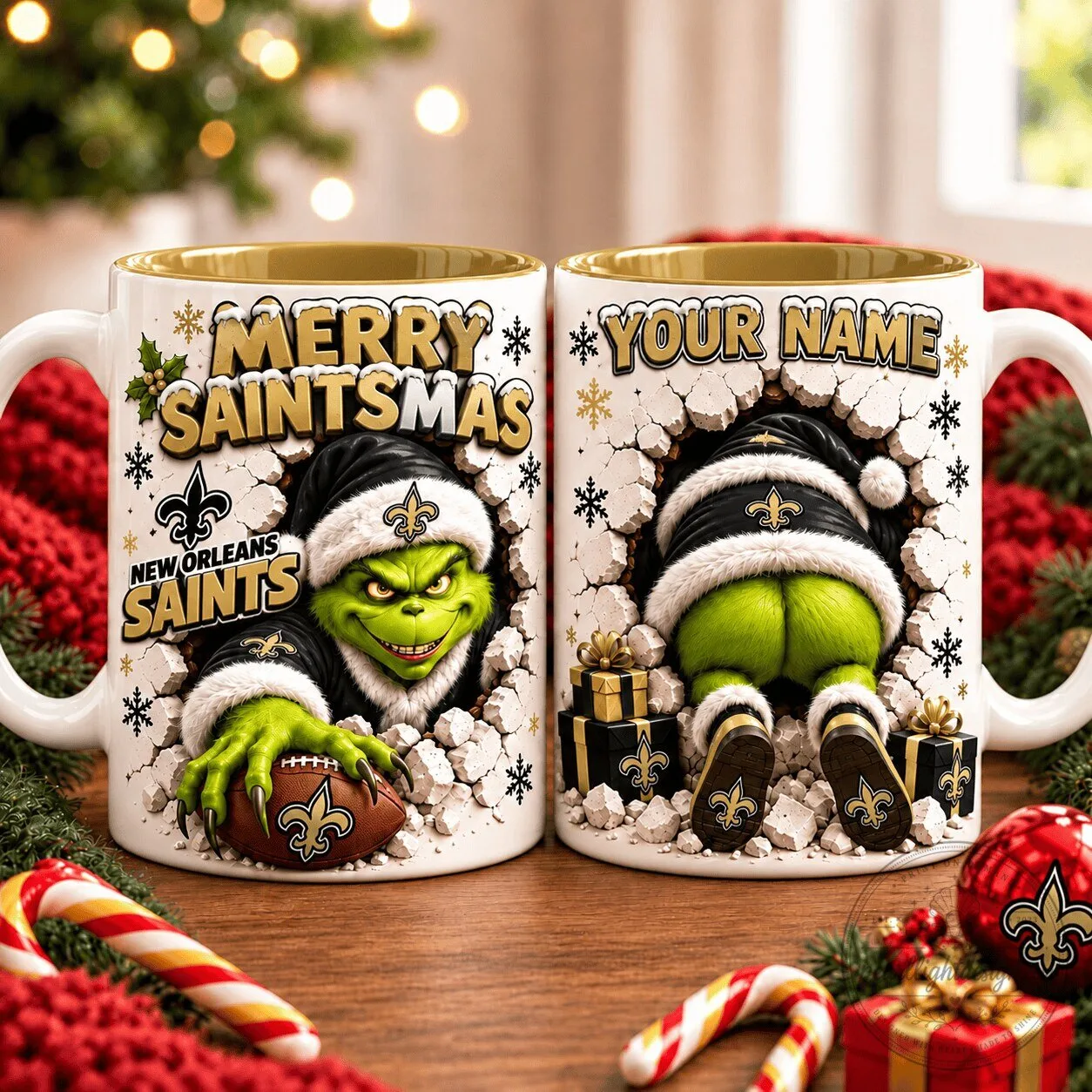 New Orleans Saints Grinchmas Merry Saintsmas Personalized Ceramic Mug 6 New Orleans Saints Grinchmas Merry Saintsmas Personalized Ceramic Mug