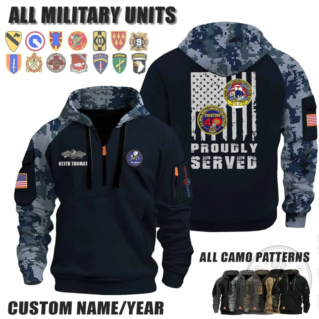 US Navy Seabees NMCB 40 and NMCB 5 Proudly Served Camouflage Hoodie 18 US Navy Seabees NMCB 40 and NMCB 5 Proudly Served Camouflage Hoodie