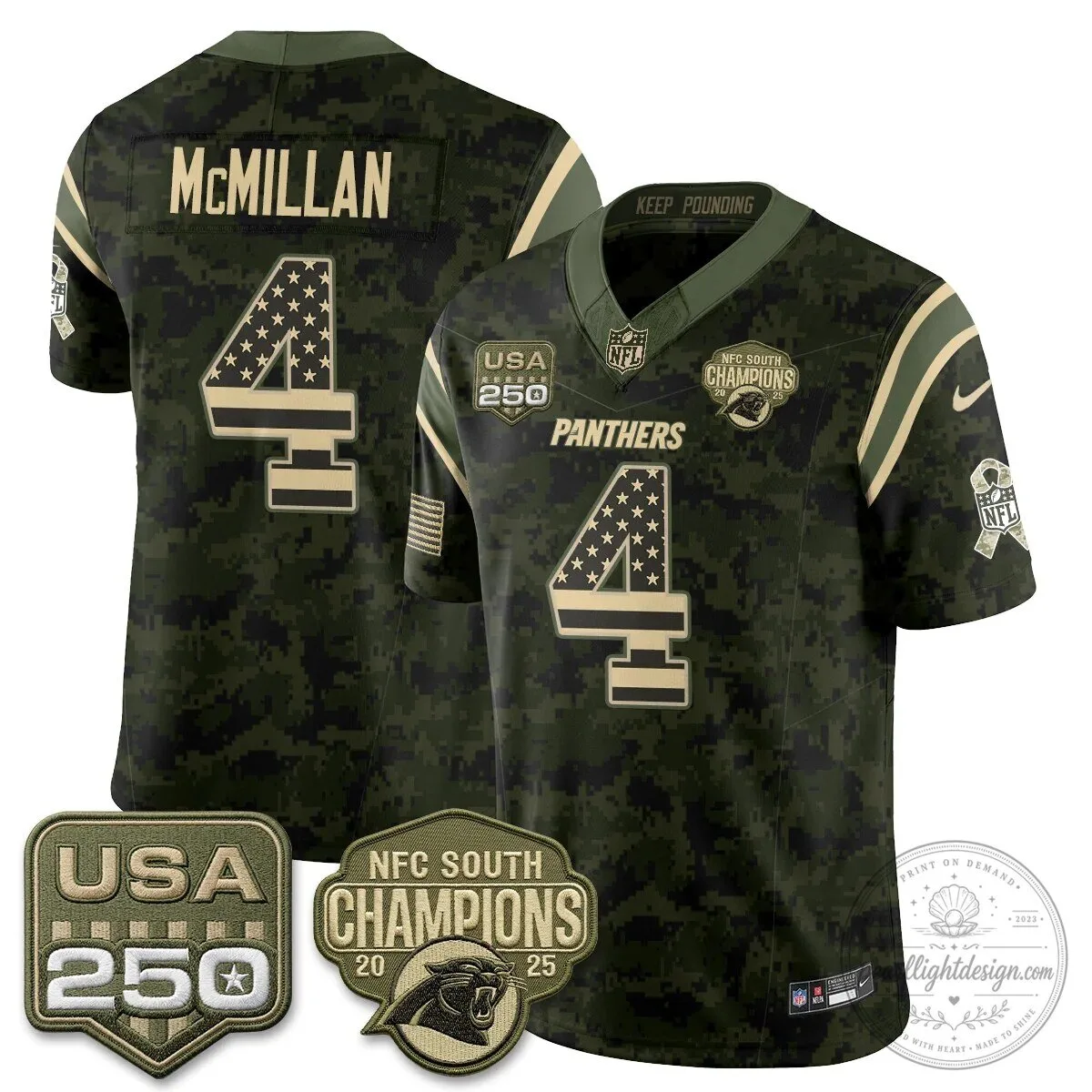 Carolina Panthers Salute To Service McMillan Football Jersey 4 Carolina Panthers Salute To Service McMillan Football Jersey