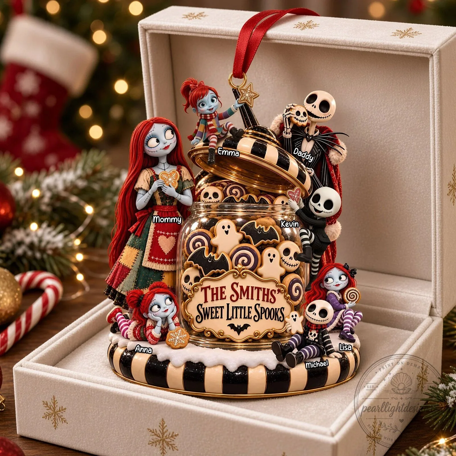 Nightmare Before Christmas Sweet Little Spooks Family Personalized Christmas Ornament 10 Nightmare Before Christmas Sweet Little Spooks Family Personalized Christmas Ornament