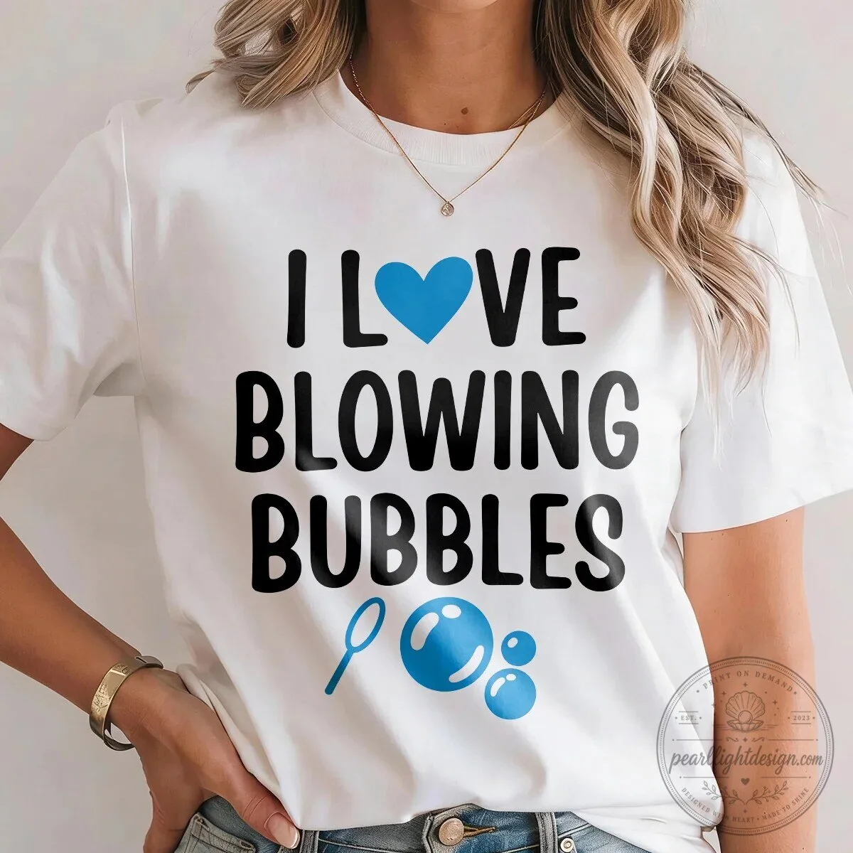 I'm Bubbles I Love Blowing Bubbles Matching Couple T-Shirt Set 12 I