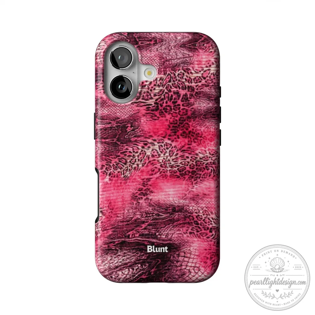 Pink Leopard Print Snake Skin Pattern iPhone Case Pink Leopard Print Snake Skin Pattern iPhone Case