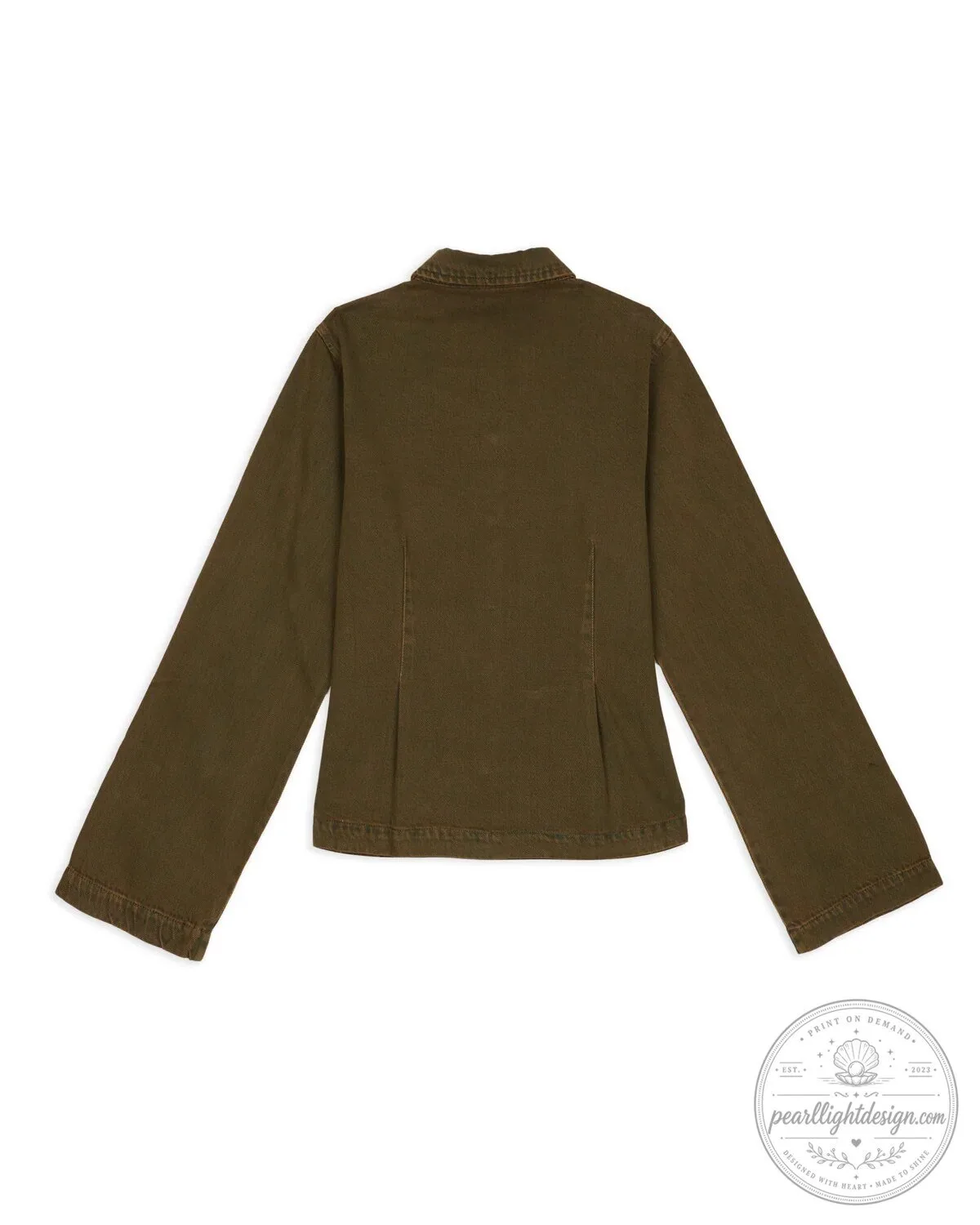 Denim Mesa School Button-Up Jacket in Mud Brown with Embroidered Logo 13 Denim Mesa School Button-Up Jacket in Mud Brown with Embroidered Logo