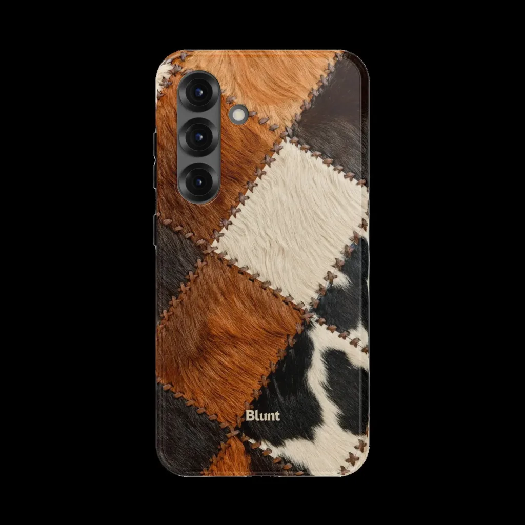 Cowhide Patchwork Samsung Galaxy Phone Case Cowhide Patchwork Samsung Galaxy Phone Case